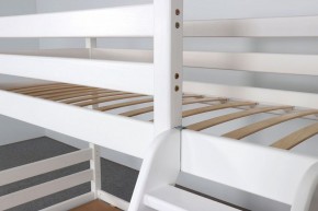 АДЕЛЬ Кровать двухъярусная с наклонной лестницей (белый) в Южноуральске - yuzhnouralsk.mebel-74.com | фото
