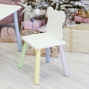 Детский стул Мишутка (Белый/Белый/Цветной) в Южноуральске - yuzhnouralsk.mebel-74.com | фото