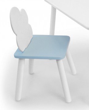 Детский стул Облачко (Белый/Голубой/Белый) в Южноуральске - yuzhnouralsk.mebel-74.com | фото