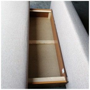 Диван-кровать Комфорт без подлокотников BALTIC AZURE (2 подушки) в Южноуральске - yuzhnouralsk.mebel-74.com | фото