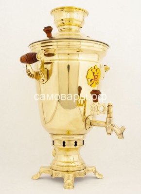 Электрический самовар "Конус с гербом" на 4 литра в Южноуральске - yuzhnouralsk.mebel-74.com | фото