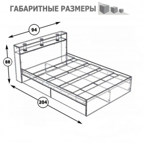 Камелия Кровать 0900, цвет белый, ШхГхВ 93,5х217х78,2 см., сп.м. 900х2000 мм., без матраса, основание есть в Южноуральске - yuzhnouralsk.mebel-74.com | фото