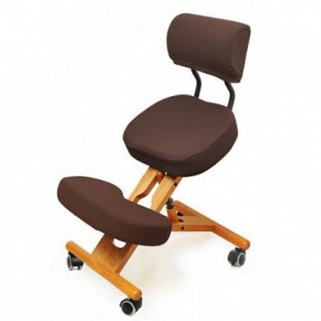 Коленный стул со спинкой Smartstool KW02В + Чехлы в Южноуральске - yuzhnouralsk.mebel-74.com | фото