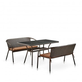 Комплект мебели из иск. ротанга T286A/S139A-W53 Brown в Южноуральске - yuzhnouralsk.mebel-74.com | фото