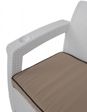 Комплект уличной мебели Yalta Premium Terrace Triple Set (Ялта) белый (+подушки под спину) в Южноуральске - yuzhnouralsk.mebel-74.com | фото