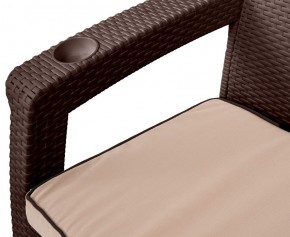 Комплект уличной мебели Yalta Premium Terrace Triple Set (Ялта) шоколадный (+подушки под спину) в Южноуральске - yuzhnouralsk.mebel-74.com | фото