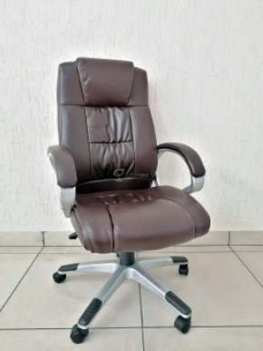 Кресло Barneo K-6 для руководителя (коричневая экокожа) в Южноуральске - yuzhnouralsk.mebel-74.com | фото