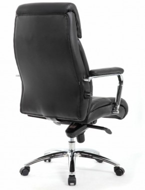 Кресло BRABIX PREMIUM "Phaeton EX-502" (кожа с компаньоном, хром, черное) 530882 в Южноуральске - yuzhnouralsk.mebel-74.com | фото