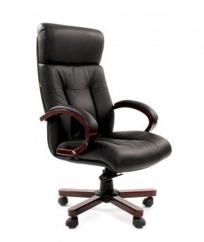 Кресло для руководителя CHAIRMAN  421 (Натуральная кожа) Черное в Южноуральске - yuzhnouralsk.mebel-74.com | фото