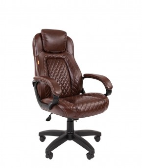 Кресло для руководителя  CHAIRMAN 432 (Экокожа коричневая) в Южноуральске - yuzhnouralsk.mebel-74.com | фото