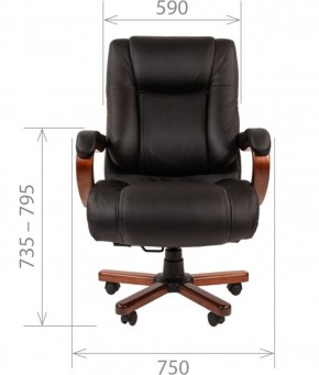 Кресло для руководителя CHAIRMAN  503 (Кожа) Черное в Южноуральске - yuzhnouralsk.mebel-74.com | фото