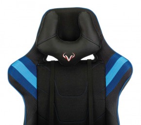 Кресло игровое Бюрократ VIKING 4 AERO BLUE черный/синий в Южноуральске - yuzhnouralsk.mebel-74.com | фото