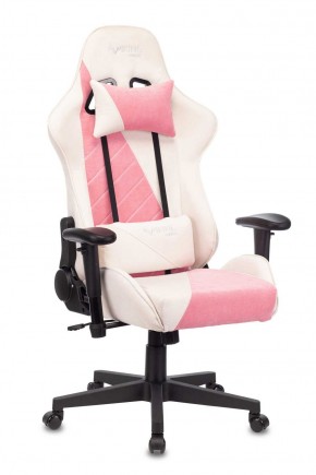 Кресло игровое Бюрократ VIKING X VIKING X PINK Fabric белый/розовый в Южноуральске - yuzhnouralsk.mebel-74.com | фото