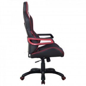 Кресло компьютерное BRABIX Nitro GM-001 (ткань/экокожа) черное, вставки красные (531816) в Южноуральске - yuzhnouralsk.mebel-74.com | фото