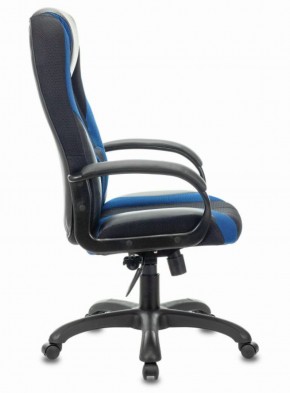 Кресло компьютерное BRABIX PREMIUM "Rapid GM-102" (экокожа/ткань, черное/синее) 532106 в Южноуральске - yuzhnouralsk.mebel-74.com | фото