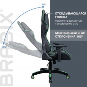 Кресло компьютерное BRABIX "GT Carbon GM-120" (черное/зеленое) 531929 в Южноуральске - yuzhnouralsk.mebel-74.com | фото