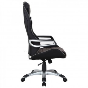 Кресло компьютерное BRABIX Techno GM-002 (ткань) черное/серое, вставки белые (531815) в Южноуральске - yuzhnouralsk.mebel-74.com | фото