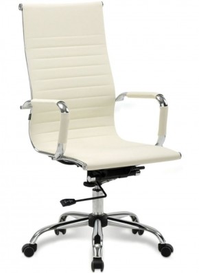 Кресло офисное BRABIX "Energy EX-509" (экокожа, хром, бежевое) 531166 в Южноуральске - yuzhnouralsk.mebel-74.com | фото
