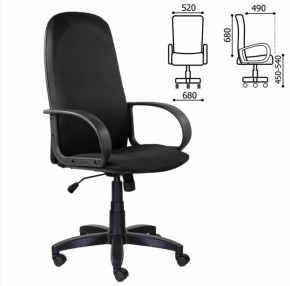 Кресло офисное BRABIX "Praktik EX-279" (ткань JP/кожзам, черное) 532019 в Южноуральске - yuzhnouralsk.mebel-74.com | фото