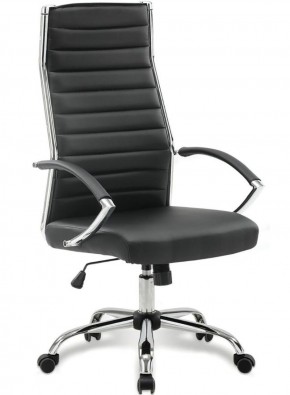 Кресло офисное BRABIX "Style EX-528", экокожа, хром, черное, 531947 в Южноуральске - yuzhnouralsk.mebel-74.com | фото