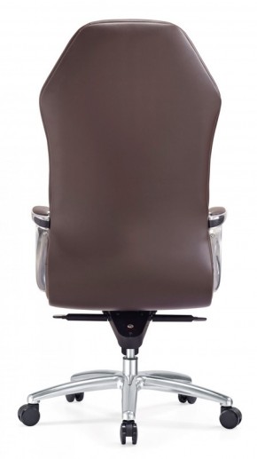 Кресло руководителя Бюрократ _AURA/BROWN коричневый в Южноуральске - yuzhnouralsk.mebel-74.com | фото