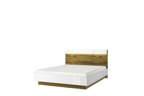 Кровать 160 с подъемником, TORINO, цвет белый/Дуб наварра в Южноуральске - yuzhnouralsk.mebel-74.com | фото