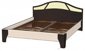ВЕРОНА Кровать 1600 с основанием (Венге/Анкор светлый) в Южноуральске - yuzhnouralsk.mebel-74.com | фото