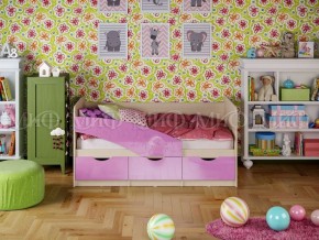 Кровать Бабочки (Сиреневый металлик) 1600 в Южноуральске - yuzhnouralsk.mebel-74.com | фото
