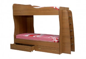 Кровать детская 2-х ярусная Юниор-1 (800*2000) ЛДСП в Южноуральске - yuzhnouralsk.mebel-74.com | фото