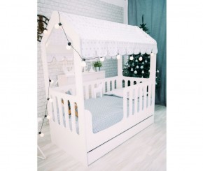 Кровать-домик с ящиком 800*1600 (Белый) в Южноуральске - yuzhnouralsk.mebel-74.com | фото