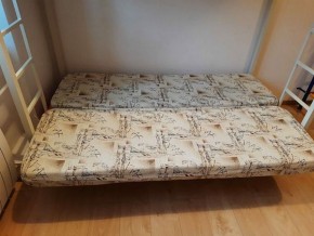 Кровать двухъярусная с диваном "Мадлен" (Серый/Фиолетовый) в Южноуральске - yuzhnouralsk.mebel-74.com | фото