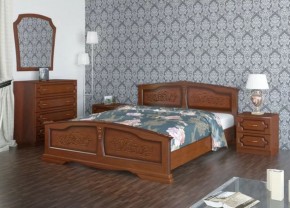 ЕЛЕНА Кровать из массива 800 (Орех) в Южноуральске - yuzhnouralsk.mebel-74.com | фото
