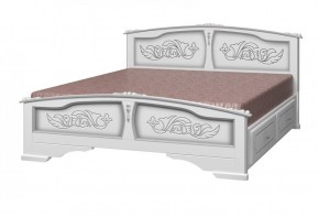 ЕЛЕНА Кровать из массива 1400 с 2-мя ящиками  в Южноуральске - yuzhnouralsk.mebel-74.com | фото