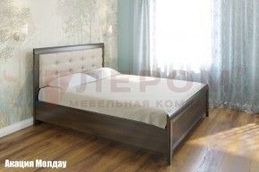 Кровать КР-1033 с мягким изголовьем в Южноуральске - yuzhnouralsk.mebel-74.com | фото