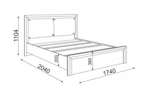 Кровать 1.6 Глэдис М31 с настилом и мягкой частью (ЯШС/Белый) в Южноуральске - yuzhnouralsk.mebel-74.com | фото