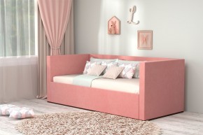 Кровать с ПМ (арт.030) (с/м 900*2000мм) (б/матр), ткань розовая в Южноуральске - yuzhnouralsk.mebel-74.com | фото