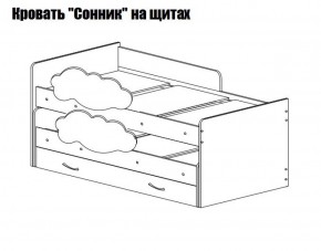 Кровать выкатная Соник (800*1900) в Южноуральске - yuzhnouralsk.mebel-74.com | фото