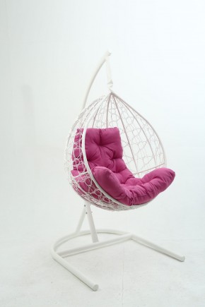 Подвесное кресло Бароло (белый/розовый) в Южноуральске - yuzhnouralsk.mebel-74.com | фото
