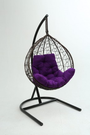 Подвесное кресло Бароло (коричневый/фиолетовый) в Южноуральске - yuzhnouralsk.mebel-74.com | фото