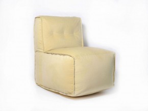 Прямое модульное бескаркасное кресло Комфорт (Желтый велюр) в Южноуральске - yuzhnouralsk.mebel-74.com | фото