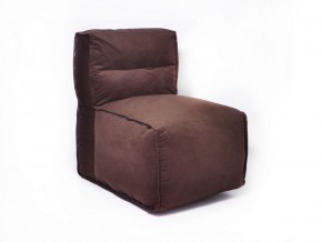 Прямое модульное бескаркасное кресло Комфорт (Шоколад велюр) в Южноуральске - yuzhnouralsk.mebel-74.com | фото