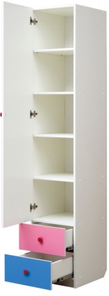 Шкаф 1-но дверный с ящиками и фотопечатью Совята 1.3 (400) в Южноуральске - yuzhnouralsk.mebel-74.com | фото