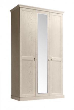 Шкаф 3-х дверный (с зеркалом) для платья и белья Венеция дуб седан (ВНШ1/3) в Южноуральске - yuzhnouralsk.mebel-74.com | фото