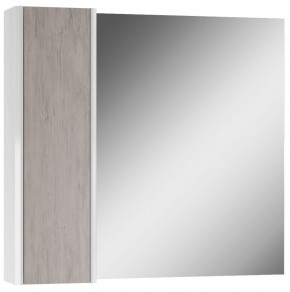Шкаф-зеркало Uno 80 Дуб серый левый/правый Домино (DU1504HZ) в Южноуральске - yuzhnouralsk.mebel-74.com | фото