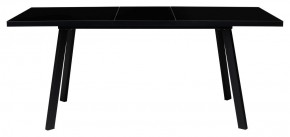 Стол ФИН 120 Черный, стекло/ Черный каркас М-City в Южноуральске - yuzhnouralsk.mebel-74.com | фото