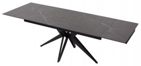 Стол FORIO 160 MATT BLACK MARBLE SOLID CERAMIC / BLACK, ®DISAUR в Южноуральске - yuzhnouralsk.mebel-74.com | фото