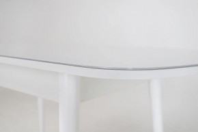 Стол раскладной со стеклом (опоры массив цилиндрический) "Хоста" в Южноуральске - yuzhnouralsk.mebel-74.com | фото