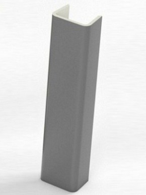 Торцевая заглушка  для цоколя h100 мм (Алюминий; Венге; Дуб Сонома, Белый, Черный) в Южноуральске - yuzhnouralsk.mebel-74.com | фото
