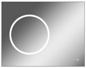 Зеркало Eclipse 90 black с подсветкой Sansa (SE1031Z) в Южноуральске - yuzhnouralsk.mebel-74.com | фото